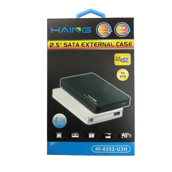 HAINGS 2.5" HDD Case – USB 3.0 High-Speed External Enclosure 0253