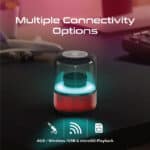 Promate Glitz Bluetooth Speaker - Red - 8W - Image 4