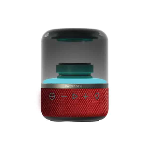 Promate Glitz Bluetooth Speaker - Red - 8W