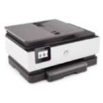 طابعة HP OfficeJet Pro 8023 متعددة الوظائف – طباعة، نسخ، مسح ضوئي، فاكس، واي فاي، دعم تطبيق HP Smart، طباعة ملونة، اتصال USB، شاشة لمس – أبيض