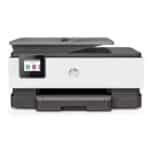 طابعة HP OfficeJet Pro 8023 متعددة الوظائف – طباعة، نسخ، مسح ضوئي، فاكس، واي فاي، دعم تطبيق HP Smart، طباعة ملونة، اتصال USB، شاشة لمس – أبيض