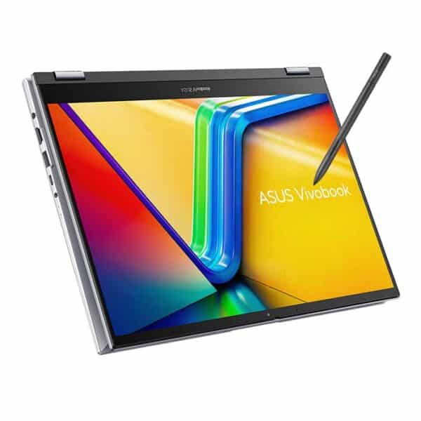 ASUS VivoBook Flip TP3402VA-LZ144W – Intel Core i9-13900H, 16GB RAM, 1TB SSD, 14" FHD Touch Display, Windows 11, Transparent Silver