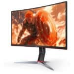 ⁦شاشة الألعاب المنحنية AOC C27G2Z – مقاس 27 بوصة، دقة Full HD، معدل تحديث 240 هرتز، زمن استجابة فائق 0.5 مللي ثانية، دعم FreeSync، تصميم منحني مميز⁩ - الصورة ⁦7⁩