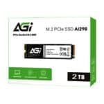 وحدة تخزين AGI AI298 SSD بسعة 2 تيرابايت – M.2 2280 PCIe Gen3x4، سرعة تصل إلى 3200/1700 ميجابايت/ثانية