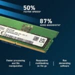 ⁦ذاكرة SK hynix DDR5 لابتوب – بسرعة 4800 ميجاهرتز، نوع SO-DIMM⁩ - الصورة ⁦2⁩