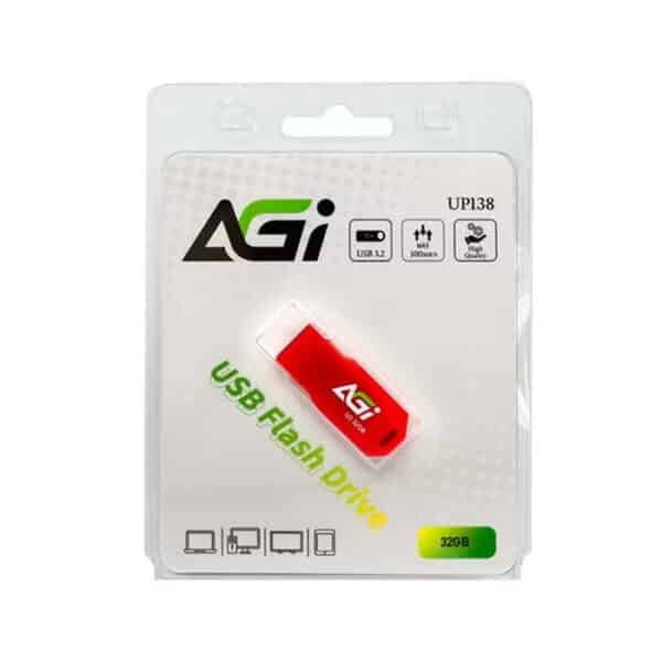 AGI AGI032GBRUP138 32GB USB 3.2 Flash Drive – Red