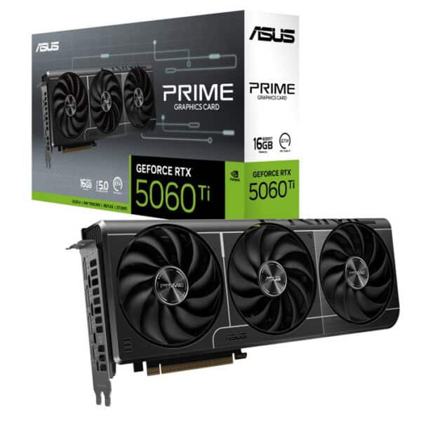 بطاقة الرسوميات ASUS PRIME GeForce RTX 5060 Ti بسعة 16 جيجابايت