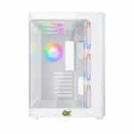 PANO G20A Arctic White Curved Gaming Case – Reverse ARGB with Remote Control - Image 6