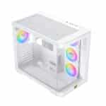 PANO G20A Arctic White Curved Gaming Case – Reverse ARGB with Remote Control - Image 5