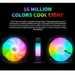120mm RGB Case Fan – Efficient Cooling with Stunning Lighting - Image 3