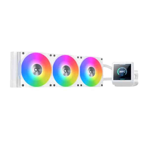 مبرد سائل AIO CONNECT 360 – شاشة 3.4 بوصة على رأس المضخة وإضاءة ARGB