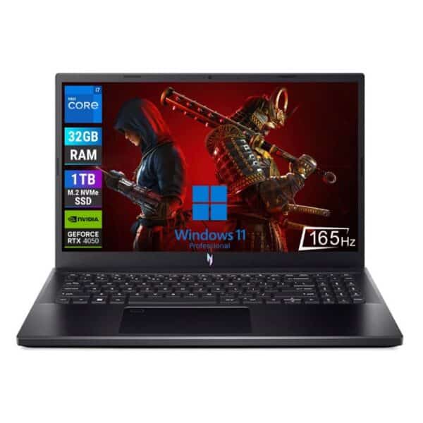Acer Nitro ANV15 (NH.QQEEM.009) with Intel Core i7-13620H, 32GB DDR5 RAM, 1TB SSD, 15.6” FHD 144Hz Display, NVIDIA GeForce RTX 4050 8GB Graphics, Windows 11
