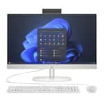 كمبيوتر HP 245 G10 الكل في واحد – معالج AMD Ryzen 5 7520U، ذاكرة 8 جيجابايت DDR5، تخزين 512 جيجابايت M.2 SSD، شاشة 23.8 بوصة FHD IPS، سطوع 250 نيت، أبيض