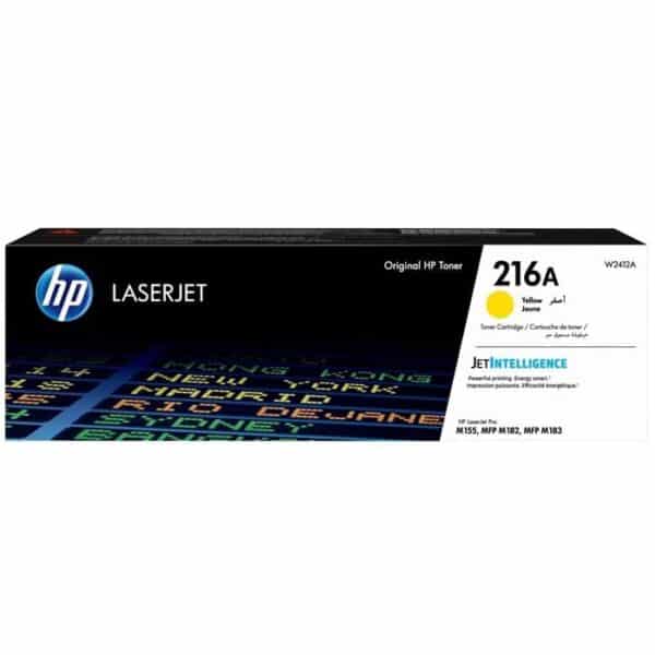 خرطوشة حبر لون أصفر أصلي من إتش بي 216A (W2412A) ليزر جيت - التوريد خلال 7 ايام