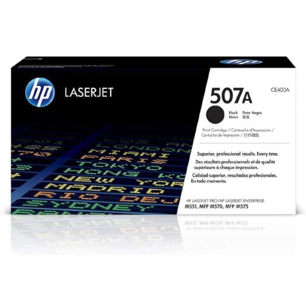 HP 507A Black Original LaserJet Toner Cartridge (CE400A) – Delivery within 7 days