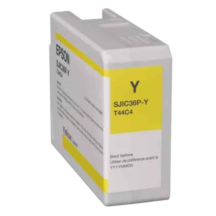 094404020012 Epson SJIC36P Ink Cartridge for ColorWorks C6500/C6000 (Yellow), C13T44C440 – Supply within 7 days - Image 1