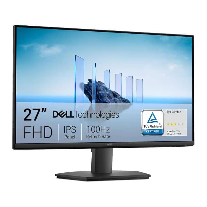 020141270014 Dell 27 Monitor – SE2725HM, Full HD (1920x1080), 100Hz, IPS Panel, 5ms Response Time, VESA (100x100mm), HDMI, VGA, 2-Year Warranty, Black - Image 1