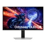 Samsung Odyssey LS27FG602SMXUE OLED G6 G60SF Gaming Monitor – 27 Inch, QHD, Flat OLED Display, 500Hz, Silver