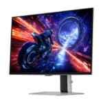 شاشة ألعاب سامسونج أوديسي LS27FG602SMXUE OLED G6 G60SF – 27 بوصة، دقة QHD، شاشة OLED مسطحة، معدل تحديث 500Hz، لون فضي