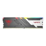 Patriot Viper Venom RGB DDR5 16GB (16x1) 6000MT/s CL30 Gaming RAM – Black/Silver Heat Spreader