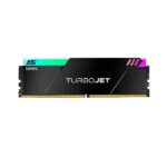 ذاكرة الألعاب إيه جي آي تيربوجِت AGI TURBOJET UD858 DDR5 بسعة 32 جيجابايت (2×16GB) – تردد 6000MHz، توقيت CL30، فولت 1.35V، إضاءة RGB، مشتت حراري بلون