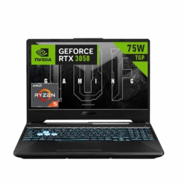 لابتوب الالعاب أسوس ASUS TUF Gaming FA506NC-HN130W -مع معالج  AMD Ryzen 5-7535HS/ ذاكرة RAM سعة 8جيجابايت/ قرص SSD سعة 512 جيجابايت/ بطاقة رسومات NVID