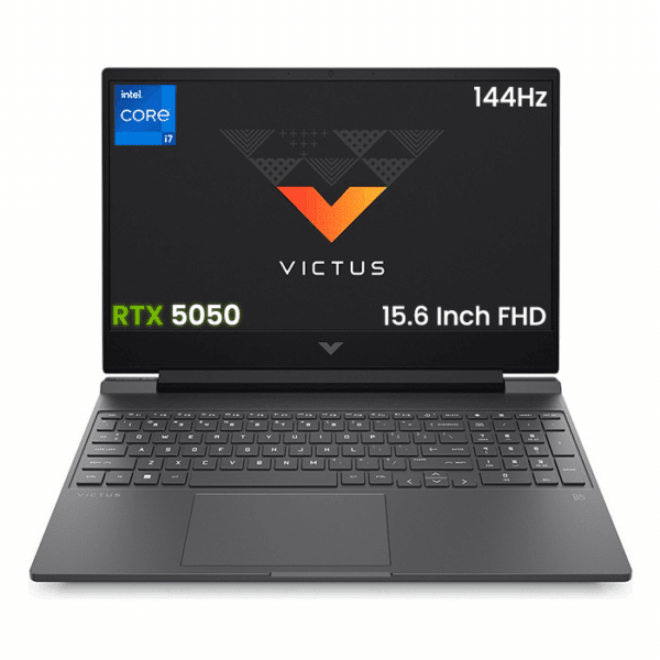 لابتوب الألعاب HP VICTUS Gaming C26B3EA بمعالج إنتل Intel Core i7-13620H، ذاكرة 24GB RAM، تخزين 1TB SSD، بطاقة رسومات إنفيديا NVIDIA GeForce RTX 5050 