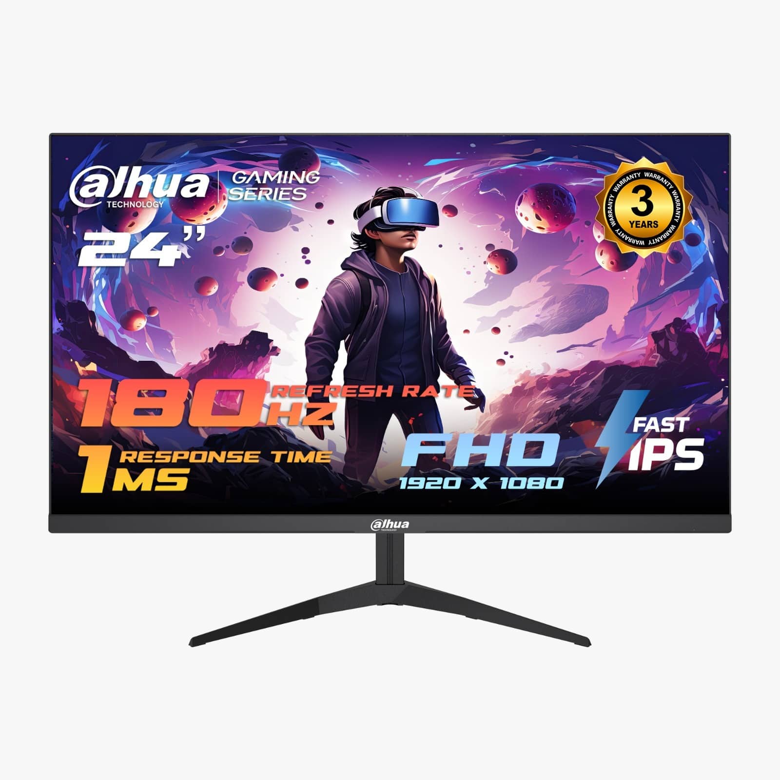 020781240004 Dahua DHI-LM24-E231A Gaming Monitor – 25 Inch Full HD IPS Display, 180Hz Refresh Rate, 1ms Response Time, HDMI 2.0 - Image 1