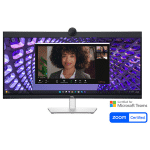 Dell Pro 34 Plus P3424WEB Video Conferencing Monitor Curved 34-inch 2K WQHD 3440x1440, IPS Panel Type, USB Type-C provide Up To 90W of Power Delivery, Built-in Webcam, Speakers & Microphone - Black