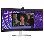 Dell Pro 34 Plus P3424WEB Video Conferencing Monitor Curved 34-inch 2K WQHD 3440x1440, IPS Panel Type, USB Type-C provide Up To 90W of Power Delivery,