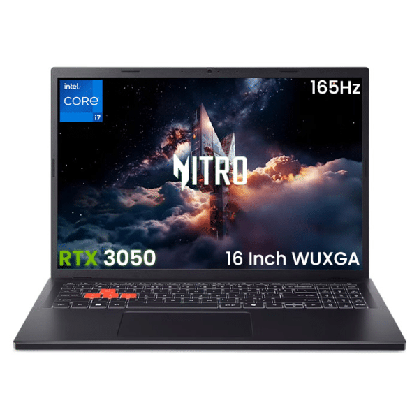 لابتوب الألعاب Acer Gaming Nitro Lite NL16 – معالج Intel Core i7-13620H، ذاكرة 16 جيجابايت RAM، قرص SSD M.2 بسعة 512 جيجابايت، بطاقة NVIDIA GeForce RT