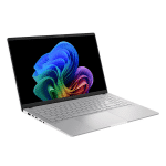 ⁦لابتوب ASUS Vivobook S5507QA – معالج Snapdragon X Plus، وحدة NPU تصل إلى 45 TOPS، ذاكرة 16 جيجابايت RAM، قرص 1 تيرابايت M.2 SSD، رسومات Qualcomm Adreno، شاشة OLED مقاس 15.6 بوصة بدقة 3K، لوحة مفاتيح مضيئة RGB، زر Copilot، Windows 11 Home، لون Cool Silver⁩ - الصورة ⁦2⁩