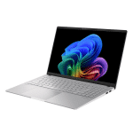 ⁦لابتوب ASUS Vivobook S5507QA – معالج Snapdragon X Plus، وحدة NPU تصل إلى 45 TOPS، ذاكرة 16 جيجابايت RAM، قرص 1 تيرابايت M.2 SSD، رسومات Qualcomm Adreno، شاشة OLED مقاس 15.6 بوصة بدقة 3K، لوحة مفاتيح مضيئة RGB، زر Copilot، Windows 11 Home، لون Cool Silver⁩ - الصورة ⁦3⁩