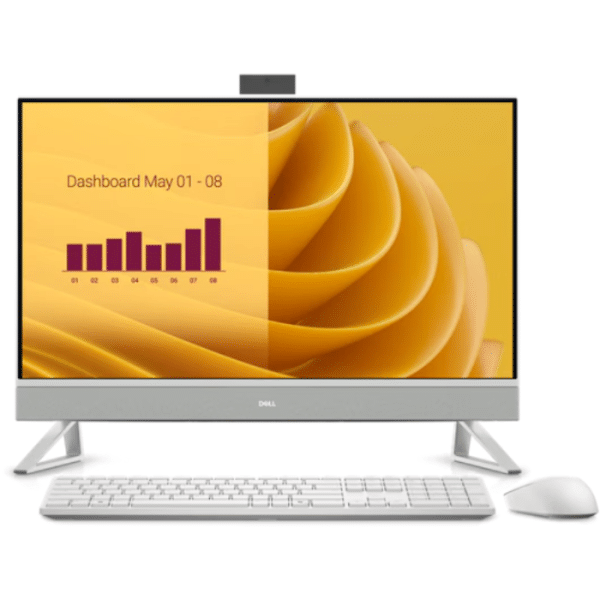 كمبيوتر Dell 27 ec27250 الكل في واحد (All-in-One) – معالج Intel Core 7 150U، ذاكرة 16 جيجابايت RAM، قرص 1 تيرابايت SSD، شاشة لمس 27 بوصة، نظام Windows