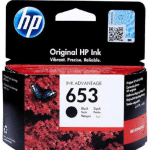 خرطوشة حبر HP 653 الأصلية باللون الأسود (3YM75AE) – حبر أسود أصلي لطابعات HP DeskJet Ink Advantage