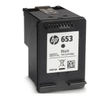 خرطوشة حبر HP 653 الأصلية باللون الأسود (3YM75AE) – حبر أسود أصلي لطابعات HP DeskJet Ink Advantage
