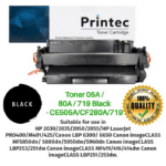 خرطوشة تونر ACO أسود متوافقة 05A / 80A / 719 – CE505A / CF280A / Canon 719 لطابعات HP وكانون الليزر