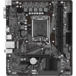 اللوحة الأم Gigabyte H610M H V2 – تدعم معالجات Intel Core من الجيل 14 و13 و12، ذاكرة DDR5 حتى 5600MHz، منفذ PCIe 3.0 M.2، شبكة GbE LAN، USB 3.2 Gen 1